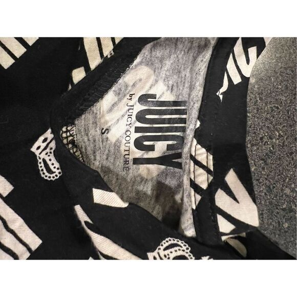 Juicy By Juicy Couture Crown All Over Print Black size S - Picture 6 of 6